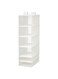 Storage with 6 Compartments, White, 35x45x125 cm