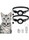 Homgaty 2 Pcs Airtag Cat Collar, Air Tag Cat Collar with Bell and ID Tags Capsule Pendant, Reflective Collar with Waterproof Airtag Holder Compatible with Apple Airtag for Cat Dog Kitten Puppy