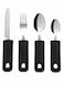 4 Piece Stainless Steel Cutlery Flatware Sets, Knife, Fork, Spoon, Tea Spoon Silver