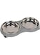 Pawsitiv 4 Paw Cat Dish Dinner Set Grey M+M350ml+ 350ml