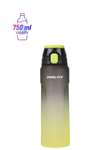 Pinnacle Wave Hydration Bottle 750Ml   Leak-Proof Water Bottle with Protein Shaker - Ideal for Gym, School, and Outdoor Sports - Black