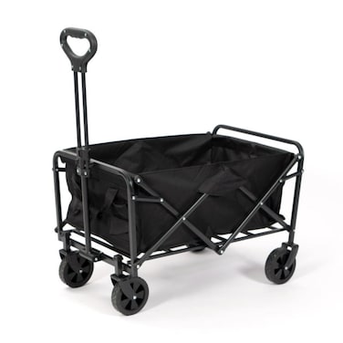 Foldable Heavy-Duty Utility Wagon with Telescopic Handle &ndash; Portable &amp; Multipurpose Cart