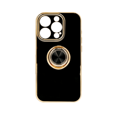 DEZOE RING DESIGN CASE IPHONE 15 PRO BLACK