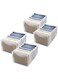 Aputue Clothes Drawer Organizers, 4 Pack Washable Wardrobe Clothes Organizer, Foldable Portable 7 Grids Clothes Drawer Mesh Separation Box, Compartment Storage Box for Underwear and Jeans