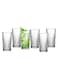 Art Eva Hi-Ball Glass Set - 6 Pcs, 255ml (8.5oz) - Crystal Clear, Dishwasher Safe, Elegant Longdrink Glasses for Cocktails, Soft Drinks, Water, Juices