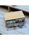 YAHOME 4 Drawers Table Top Jewelry Case With Acrylic Drawer, wooden Jewelry Organizer For stationary Cosmetics detachable Jewelry Drawer For Necklaces Rings Ear Stud Watch