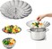 Steamer Basket &ndash; Stainless Steel Vegetable Steamer Food Basket for Healthy Cooking &amp; Steaming