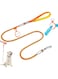 Azonee Dog Leash for Walking, Puppy Dog Leash, Hands-Free Dog Crossbody Leash, 5.2ft High Strength Leash with Padded Handle and Dog Poop Bag Holder, Pet Non-Slip Leash for Small, Medium and Large Dogs