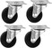 AL ARQAM Wheels 4 Pack - 50Mm 1-1/2inch Rubber Swivel Wheel Caster  without Brake for Furniture Table Trolley Workbench Garage