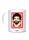 Styles Mohammed Salah Photo Retro Printed Mug White/Red/Black