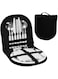 Fayruz Camping Silverware Kit Cutlery Organizer Utensil Picnic Set - 12 Piece Mess Kit for 2 - Camp Kitchen BBQ&rsquo;s. (grey)
