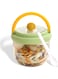 Oatmeal Jar with Lid and Spoon, 20oz Overnight Oats Container Wide Mouth Breakfast Cup for Chia Seeds Yogurt Fruit Portable Meal Prep Jar for Home Office Travel, Green