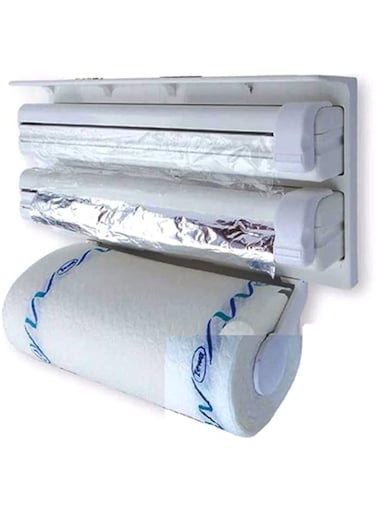 Dubai Gallery Triple Tissue Paper Dispenser White AMZ-N23827749A