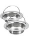 Pack Kitchen Sink Drain Strainer with Handle, Stainless Steel Large Kitchen Sink Drain Basket Food Catcher, 4.5 inch Diameter, Rust Free