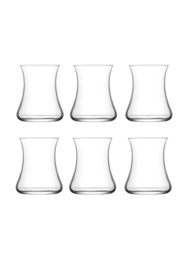 6-Piece Lal Tea Glass Set Clear