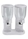 Double Container Cereal Beverage Dispenser White/Clear 19x32x41cm