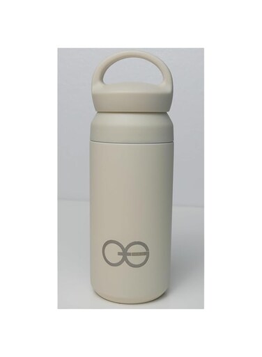 Generic QuantumG - Stainless Steel Thermos   Cold &amp; Hot for 12 Hours   Leakproof Double Lid as holder   Dishwasher Safe (White, 300ml)