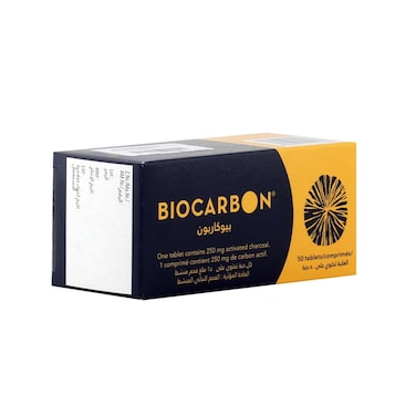 Biocarbon Activated Charcoal Tablets 50's