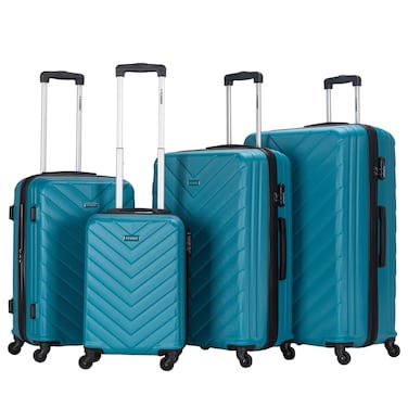 STARGOLD Luggage Set of 4, ABS Hard Shell Suitcase with Expandable Zipper, 360&deg; Spinner Wheels, Number Lock, Lightweight Trolley Travel Bag
