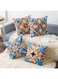 Decorative Pillow Covers 45 * 45cm Blue Outdoor Fall Throw Pillow Covers Set of 4 Linen Boho Farmhouse Pillow Cases for Couch Bedroom Sofa Car Living Room Bed Patio Furniture