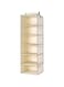 6 Section Hanging Wardrobe Organiser Garment Shelves Clothes Shoe Storage Tidy