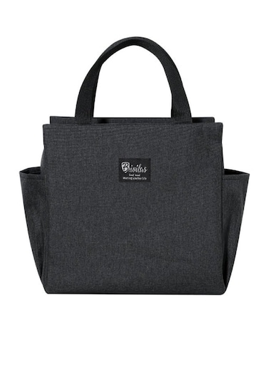 Lunch Bag,Lunch Box Bag,Men,Women，Reusable Insulated Lunch Tote Bag Leakproof Thermal Cooler Sack Food Handbags Work Office School Picnic Travel(Black)
