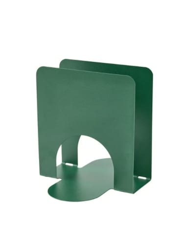 Napkin holder, dark green, 13x12 cm