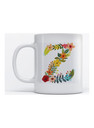 Mug Alphabet Z for Coffee and Tea White 350ml