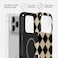Mobcos iPhone 18 Pro Max Classic Diamond Premium Case Compatible with Hybrid Dual-Layer Hard Shell + Silicone Protection - Scratch-Resistant Shockproof Mobile Cover