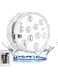 DELFINO Hot Tub Lights, Pond Lights IP68 Double Ring Waterproof 16 Colors 4 Modes 10 LED Beads IR Remote Underwater Lights for Fish Tank, Swimming Pool, Fountain (1 Pack)