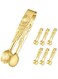 Mini Serving Tongs Small Rose Sugar Cube Tongs (Gold)