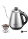Gooseneck Kettle, Variable Temperature Control, Pour Over Electric Kettle for Coffee and Tea, 2200W, 1.0L, Keep Warm, Supplied with Pour Over Coffee Dripper (Temperature Control)