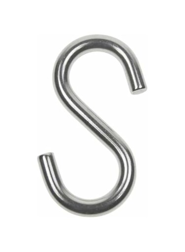 KNP S Hook 1-1/4" - Pack Of 10. Made of 304 stainless steel, with industrial grade quality. Exceptional durable, Anti-rust. Specially fit for Indoor and outdoor use.