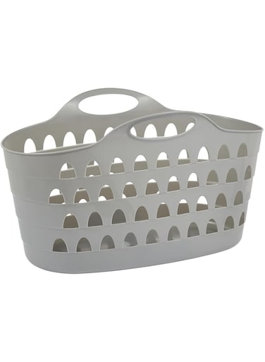 Strata Flexi Basket, Cool Grey Color, Made In UK