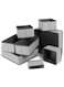 8 Pcs Set Drawer Divider Dresser Organization Foldable Closet Organizer Underwear Basket Cubes Containers for Storing Bras Baby Clothing T- Shirt Socks Scarves Ties Grey