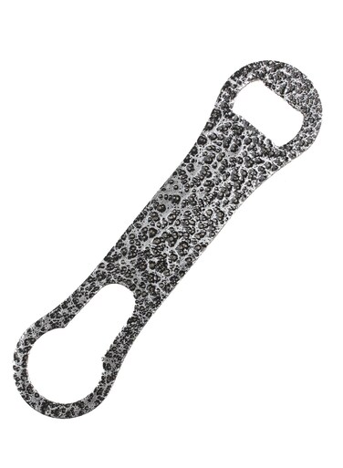 V-Rod Bottle Opener 7 In -Durable Steel with Textured Grip - Effortless Bottle Opening for Home and Professional Use