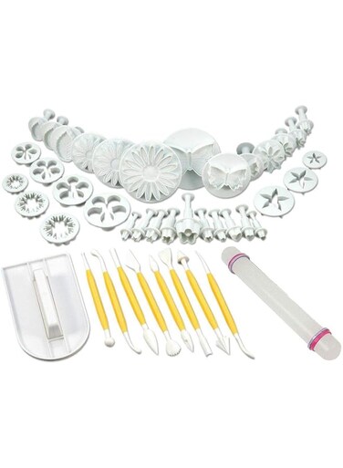 Cake Decration Tool Kit Fondant Cake Cookie Cutter Mold Sugar craft Icing Decorating Flower Modelling Tools 46 pcs