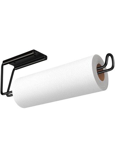 TERRIFI Paper Towels Holder, Wall Mounted Paper Towel Holders Napkin Holders for Kitchen Self-Adhesive or Drilling, for Kitchen Bathroom