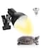 KASTWAVE 25W Reptile Heat Lamp, Basking Spot Lamp for Aquarium with Holder, UVA UVB Clamp Lamp with 360&deg; Rotatable Clip and Switch for Turtle Lizard and Other Reptiles (with 1 Bulbs)