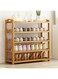 Wooden Shoe Rack, Bamboo Shoes Cabinet, Free Standing Entryway Shoe Tower Shelf, Shoes Organizer, Multi-Function Organizer, Boots Storage Shelf Modern House Furniture Home Office Stands (5-Tier)