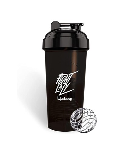 Lifelong Protein Shaker Stylish Protein Shaker Bottle Sipper Bottle Gym Bottle for Protein- 700ml (LLSHB01, Black, 6 Months Warranty)