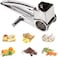 Rotary Cheese Grater, Cylinder Ultra Sharp Cylinders Drums &amp; Slicer Stainless Steel Professional Vegetable Shredder Ultra Sharp for Parmesan Cheese, Garlic, Nut, Ginger, Carrot (Silver)