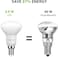 Lepro E14 LED Lamp, 6 W, 470 Lumen, Equivalent to 40 W Incandescent Bulb, 2700 Kelvin Warm White E14 LED Spotlight, Reflector Light, R50 120 &deg; Beam Angle, Energy Saving Lamp, Pack of 5
