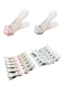 24 Pack Traceless Plastic Clothespins Laundry Clothes Pins，Cute Bag Clips Food Package Clip
