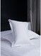 100% Cotton Classic Pillow Protectors with Invisible Zipper , Soft Pillow Cases Striped White Color 2pcs Standard 58*88cm