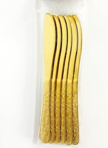 Gold Table Knife Set Of 6