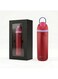 24oz Stainless Steel Water Bottle &acirc;&euro;&ldquo; Double Wall Vacuum Insulated Flask with Spout &amp; Straw, BPA-Free, Leak-Proof Sports Water Bottle for Hot &amp; Cold Drinks (Red)