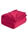 HOME&Acirc;&reg; 300 GSM Premium Plush Single Blanket for Bed, Sofa, Couch, Travel and Camping AC Blanket   150x220 cm   Red   SOLID FLANNEL