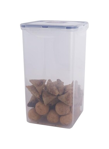 . Lock &amp; Lock HPL822R Square Storage Container - Clear/Blue, 4 L