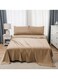 Bedding Queen Bed Sheets Set - 4 Piece Bedding - Brushed Microfiber - Shrinkage and Fade Resistant - Easy Care (COFFEE, Queen)